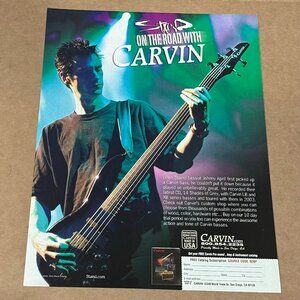 Johnny April of Staind - Carvin Guitars - 2004 Print Advertisement